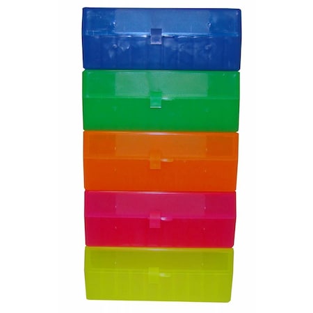 Scientific Specialties Cryogenic Storage Box, Hinged Lid, 50 Capacity, Assorted, 5/PK 145632